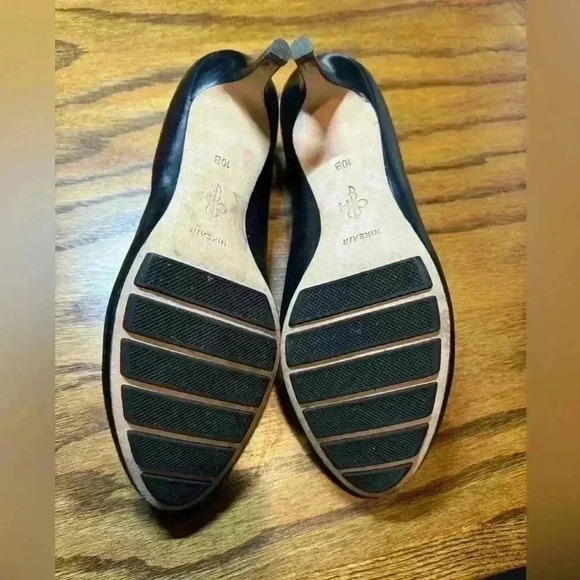 new COLE HAAN Nike Air black platform low pumps 10B - Picture 2 of 2